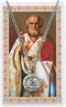St Nicholas Prayer Card With Medal Pendant Charm Patron Saint Catholic Christian...