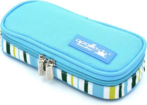 Goldwheat Insulin Cooler Travel Case Diabetic Medication Organizer Medical Cooler Bag with 2 Ice Pack Waterproof and Insulation Liner, Light Blue...