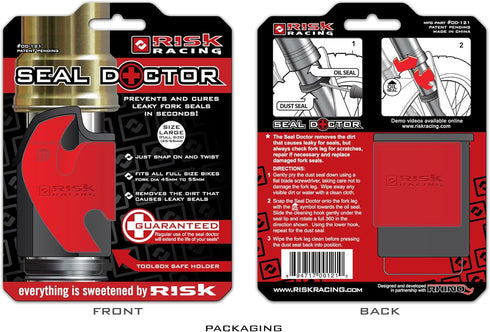 Risk Racing 00-121 Large 45mm - 55mm Seal Doctor , Red , Large (45 millimeters - 55 millimeters)...