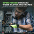 Framer Work Gloves,Fingerless Framing Gloves, Open-Finger Carpenters Gloves, High Dexterity, Performance Fit, Durable...