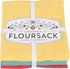 Now Designs Floursack Kitchen Dish Towels, Cotton, Lemon/Turquoise/Grenadine 20 x 30in, Set of 3...