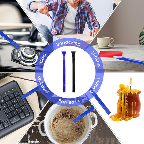 10 Pcs Small Plastic Scraper Tool Clean Detailing Tools Multi-purpose Scraper Non-scratch Tool for Small and Narrow Spaces and Tight Interval for ...