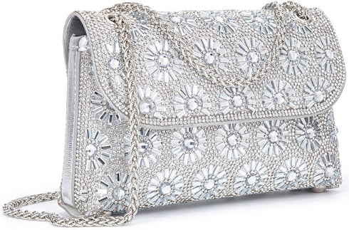 Shoulder Bags Crossbody Bag Purses Handbags Crystals Rhinestone Evening Bag for Women Clutch Purse with Chain...