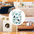 LANGYASHAN Laundry Basket Canvas Fabric Collapsible Organizer Basket for Storage Bin Toy Bins Gift Baskets Bedroom Clothes Children Nursery Hamper...