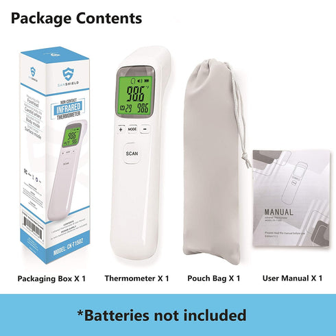 Non-Contact Forehead Thermometer - Infrared Digital Thermometer for Adults Kids Elderly, Touchless Temperature Scanner for Fever with Body and Obj...