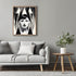 Posterizer 1 pcs-black and white collage with goth vintage woman-Retro Art-Abstract & Modern Art-Gift for Art Lovers- UNFRAMED Wall Art...