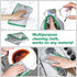 Glass Polishing Cloth Streak Free Miracle Cleaning Cloth Lint Free Microfiber Cleaning Rags for Glasses Kitchen Dish Mirrors Easy Clean, Pack of 6...