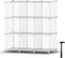 HOMIDEC Wire Cube Storage, Storage Shelves 9 Cube Bookshelf Bookcase Closet Organizer and Storage, Wire Storage Shelves Multi-Use DIY Storage Cube...