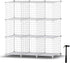HOMIDEC Wire Cube Storage, Storage Shelves 9 Cube Bookshelf Bookcase Closet Organizer and Storage, Wire Storage Shelves Multi-Use DIY Storage Cube...
