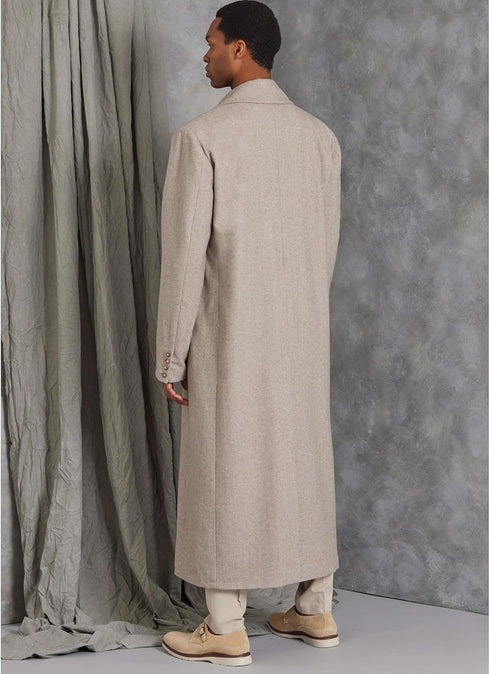 Vogue Men's Loose-Fitting Lined Coat Sewing Pattern Kit, Design Code V1976, Sizes 34-36-38-40-42...