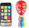 Kidoozie Phone & Keys Combo Set - Interactive Toy Bundle for Ages 12 Months+ - Key Ring & Cell Phone with Music, Animal Sounds, & More!...