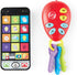 Kidoozie Phone & Keys Combo Set - Interactive Toy Bundle for Ages 12 Months+ - Key Ring & Cell Phone with Music, Animal Sounds, & More!...