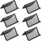 Black Metal Mesh Business Card Holder Desk Business Card Organizer for Desk Office Name Card with 50 Name Card Capacity-6pcs...