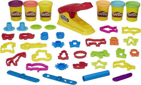 Play-Doh Fun Factory Deluxe Set, 6 Cans, 31 Tools, Kids Ages 3 and Up (Amazon Exclusive)...