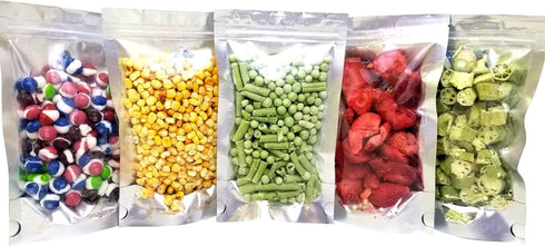 Clear Front Resealable Mylar Bags - 5 Mil - 5" x 8" x 3" Gusset Zip Seal Stand Up Odor Proof Pouch for Dried Flowers Herbs Food Coffee Tea Snacks ...