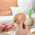 Self Sticky Cork Coasters 20Pcs Round Cork Sticker Peel Padding Ceramic Backing Sheets Pads Sticky Cork Craft Supplies Fit Wall, Mat, Tiles, Ceram...