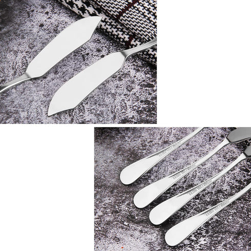 6pcs Stainless Steel Butter Knife, Cheese/Butter Spreaders, Breakfast Spreads Knives,Cheese and Condiments(Silver...