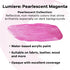 Jacquard Lumiere 2.25oz Fabric Paint Pearlescent Magenta - Metallic Paint for Fabric Leather Canvas Paper and Wood - Light-bodied Metallic Acrylic...
