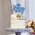 Blue Glitter King Birthday Cake Topper/Baby Shower/Boy Prince 1st 2nd 3rd 10th 13th 18th 21st 30th 40th 50th Birthday Cake Topper/Gender Reveal Pa...