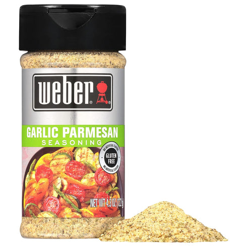 Weber Garlic Parmesan Seasoning, 4.3 Ounce Shaker (Pack of 6)...