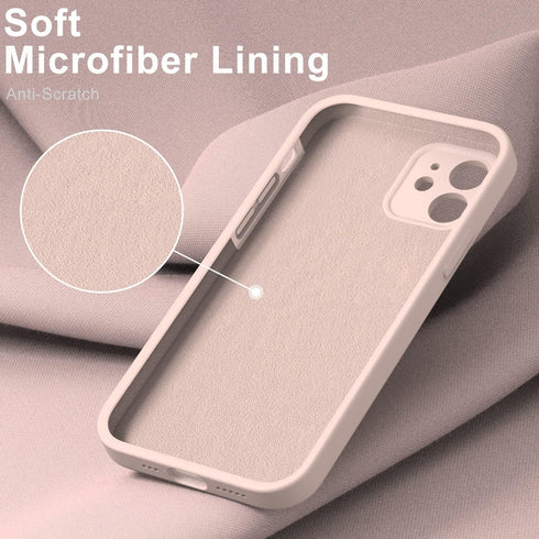 DEENAKIN Compatible with iPhone 12 Case with Screen Protector,Enhance Camera Protection,Soft Flexible Silicone Gel Rubber Bumper Cover,Slim Fit Pr...