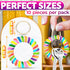 10 PCS Spring Coil Bracelet Wrist Coil Keychain Plastic Spiral Keychain Coil Bracelet - Metal Key Ring Bracelet Holder Key Chain Colorful Spiral W...