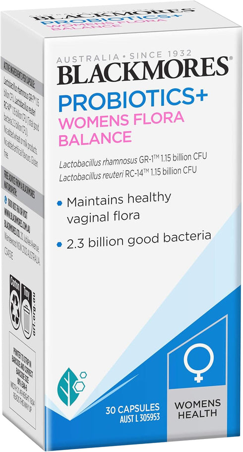 Blackmores Probiotics+ Womens Flora Balance 30 Capsules...