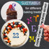 Fondant Letter Cutters for Cake Decorating – Plastic Alphabet Fondant Cutters with A-Z Letters and 0-9 Numbers (9.84" L × 0.98" W) with Multipurpo...
