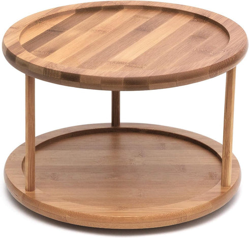 Lipper International 8302 Bamboo Wood 2-Tier 10" Kitchen Turntable...