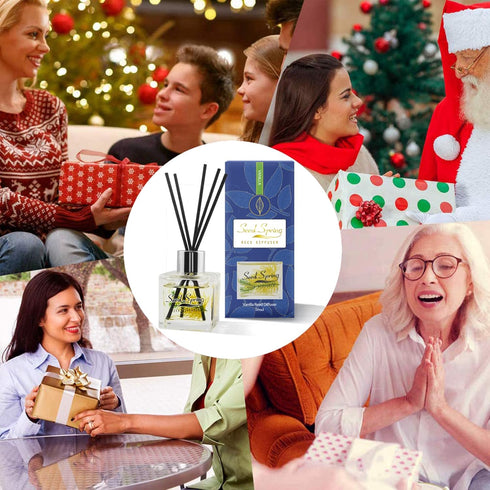 Reed Diffuser Set with Sticks,Vanilla Scent Oil for Bedroom Office Gym and Stress Relief, Home Fragrance Products 50 ml / 1.7 oz...