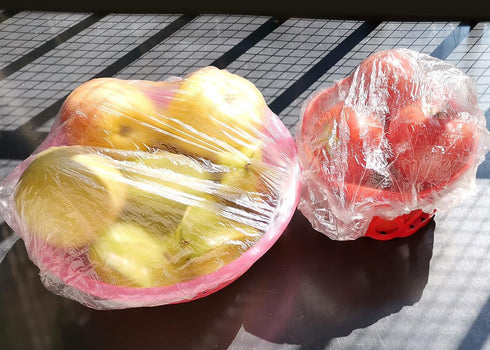 Plastic Bowl Covers Elastic Reusable 100 Pieces Food Covers for Bread Proofing 26 cm/10.23 in Elastic Food Storage Covers...