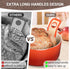 2 PCS Thicked Silicone Bread Slings for Dutch Oven, Reusable Sourdough Bread Sling with Long Handle, Non-Stick & Easy Clean Baking Mats, Heat Resi...