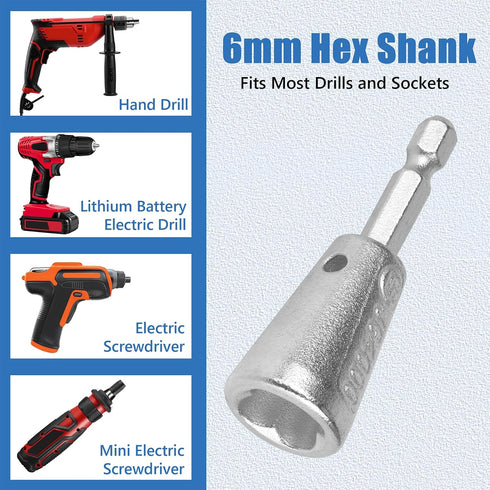 2PCS Apxton Wire Twister Tool for Drill, Wire Twisting Tool for Drill, Drill Wire Twister for Electricians, Electrical Wire Nut Twister for Drill ...