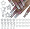 30pcs Nail Charms,Silver Nail Charms,Y2k Nail Charms,Silver Charms for Nails,Acrylic Nail Charms,Junk Charms,Nail Charms Silver, Nail Art Supplies...
