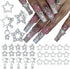 30pcs Nail Charms,Silver Nail Charms,Y2k Nail Charms,Silver Charms for Nails,Acrylic Nail Charms,Junk Charms,Nail Charms Silver, Nail Art Supplies...