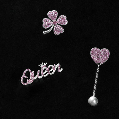 Bling Chain Charms for Clog Shoes Decoration, Luxury Rhinestone Cute Diamond Bear Love Flower Butterfly Crown Designer Jewelry Shoe Accessories fo...