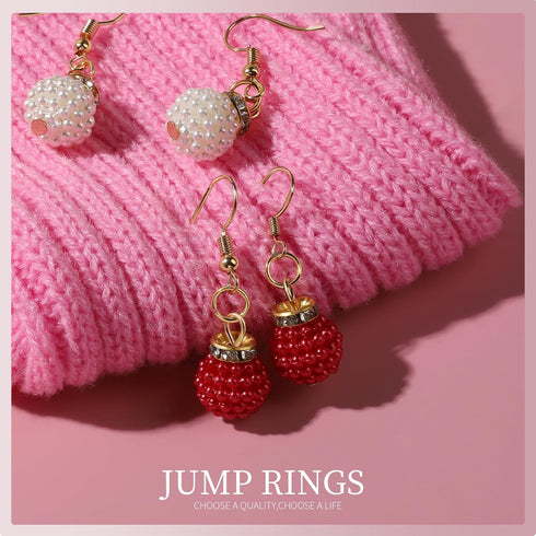 LEOBRO Jump Rings, 968pcs Jewelry Making Supplies, Jump Rings for Jewelry Making, Gold Silver Jump Rings for Charm, Lobster Claw Clasps for Neckla...