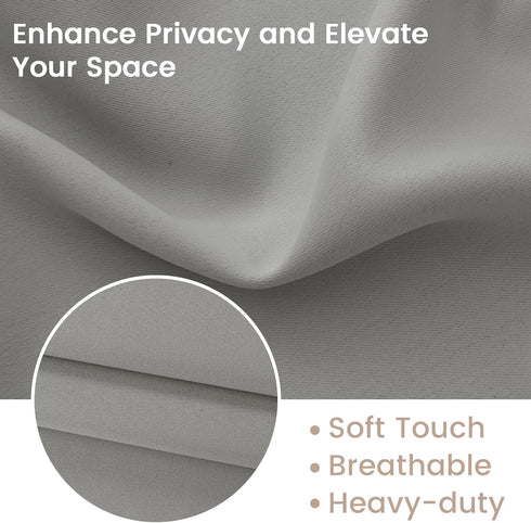 Small French Curtain Tricia Door Curtain Thermal Insulated Tie Up Shades for French Doors, Energy Efficient Light Blocking Window Coverings for En...
