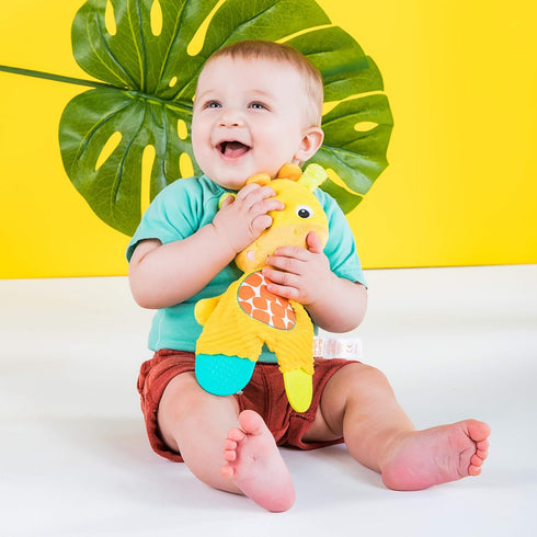 Bright Starts Snuggle & Teethe BPA-free Crinkle Teething Plush Baby Toy - Giraffe...