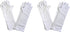 Girls Tea Party Stretch Polyester Long Dress Gloves Set of 4 White Childrens Butterfly Twinkles...