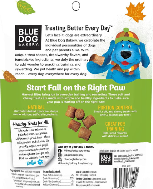 Blue Dog Bakery Harvest Bites, Pumpkin Flavor, 5 Ounces...