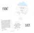 Hadley Designs 50 4x6 Rain Clouds Blank Thank You Postcards Bulk, Cute Baby Shower Sprinkle Rainbow Showered With Love Thank You Note Card For Wed...