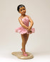 20901 African American Ballerina in Pink Dress 6 1/8" H...