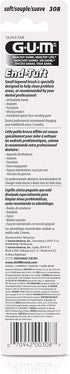 GUM End Tuft Toothbrush - Extra Small Head For Hard-to-Reach Areas - Implants, Back Teeth, and Wisdom Teeth - Soft Dental Brush for Adults (6pk)...