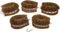Pack of 5 Japanese Tawashi Brushes for Scrubbing & Cleaning Fruits & Vegetables also Useful for Other Household Cleaning Tasks 1 Brass Plated Cup ...