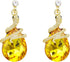 Navachi 18k Gold Plated Crystal Multicolor Pear Shape Zircon Snake Drop Dangle Earrings And Neckalce Pendant Jewelry set...
