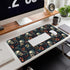 Desk Mat,Skulls with Flowers Large Gaming Mouse Pad for Desk XXL,Skull Floral Desk Pad for Desktop,Extended Big Computer Keyboard Mouse Pad with N...