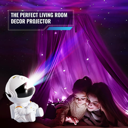 Astronaut Galaxy Night Light Projector - 2nd Generation Space Buddy Projector Star Nebula Ceiling LED Lamp with Timer and Remote - Gift for Kids, ...
