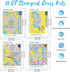 Syjinghao 4 Pack Stamped Cross Stitch Kits for Adults Beginners,Landscapes Butterfly Counted Cross Stitch Kits,Full Range of Needlepoint Stamped K...