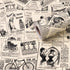 Self-Adhesive Vintage Newspapaer Wall Paper Drawer Shelf Liner for Kitchen Bathroom Cabinets Dresser Wall Crafts 17.7x117 Inches...